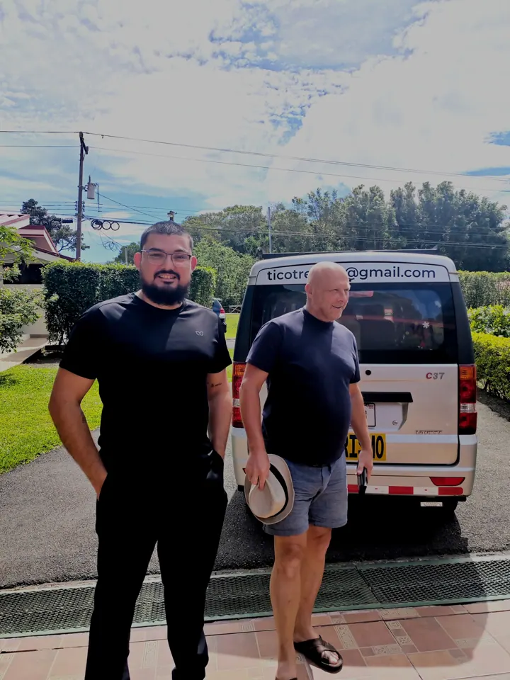 TicoTrekker team with their van