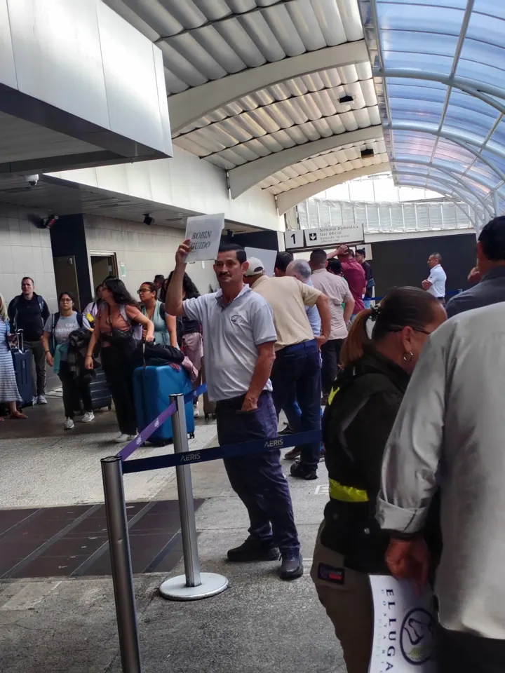 Airport arrivals hall in Costa Rica