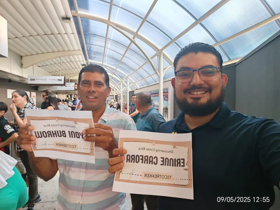 Airport welcome with name sign